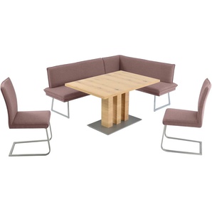 K+W Komfort & Wohnen Essgruppe »Santos III«, (4 tlg.), gepolsterte Eckbank und Stühle, langer Schenkel rechts oder links