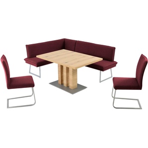 K+W Komfort & Wohnen Essgruppe »Santos III«, (4 tlg.), gepolsterte Eckbank und Stühle, langer Schenkel rechts oder links