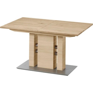 K+W Komfort & Wohnen Esstisch 5030, Funktionstisch mit Synchronauszug, Massivholz,2 Breiten wählbar