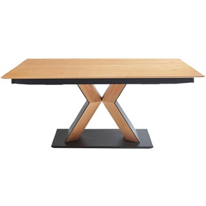 K+W Komfort & Wohnen Esstisch Mikkado Tube (1-St), Funktionstisch, X-Gestell aus Asteiche, in 2 Breiten 180 cm und 200cm