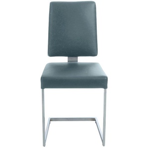 K+W Komfort & Wohnen Freischwinger, stabiles Hochkantgestell, in Leder oder Microfaser