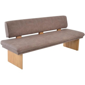 K+W Komfort & Wohnen Polsterbank Longbeach (1-St), Spitzkissenoptik im Sitz, wahlweise in der Breite 204cm oder 224cm