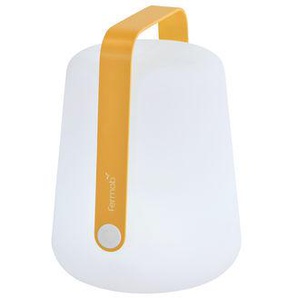 Kabellose, wiederaufladbare Außenlampe Balad Small LED metall plastikmaterial gelb / H 25 cm - mit USB-Ladekabel - Fermob - Gelb