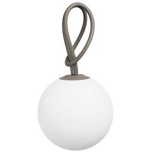 Kabellose, wiederaufladbare Außenlampe Bolleke LED plastikmaterial beige LED - für Haus und Garten - mit USB-Ladefunktion - Fatboy - Beige