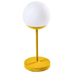 Kabellose, wiederaufladbare Außenlampe Mooon! metall plastikmaterial gelb / H 63 cm - Bluetooth - Fermob - Gelb