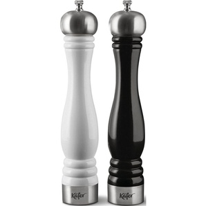 Käfer Salz- / Pfefferstreuer, (Set, 2-tlg), mit Pianolack veredelt, FSC®-zertifiziertem Buchenholz