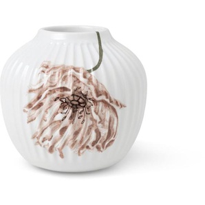 Kähler Design Hammershøi Poppy Vase - weiss - Höhe 13 cm - Ø 13,5 cm - Tiefe: 13,5 cm
