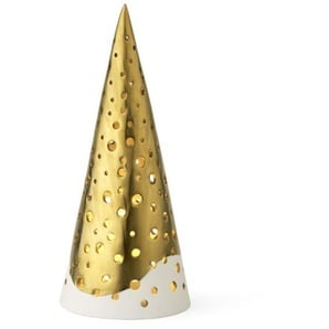 Kähler Design Nobili Teelichthalter - goldfarben - Höhe 19 cm - Ø 8 cm