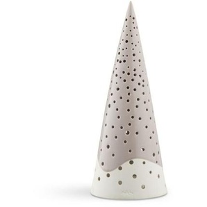 Kähler Design Nobili Teelichthalter XXL - warmes grau - Höhe 30 cm