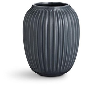 Kähler Hammershøi Vase gross - anthrazit - Ø 16,5 cm - Höhe 20 cm