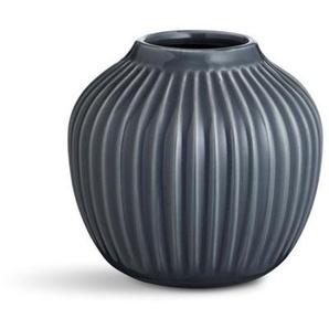 Kähler Hammershøi Vase medium - anthrazit - Ø 13,5 cm - Höhe 12,5 cm