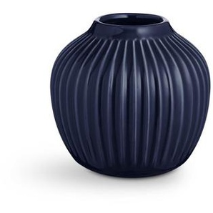 Kähler Hammershøi Vase medium - Indigo - Ø 13,5 cm - Höhe 12,5 cm
