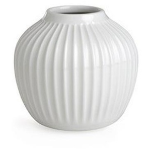 Kähler Hammershøi Vase medium - weiß - Ø 13,5 cm - Höhe 12,5 cm