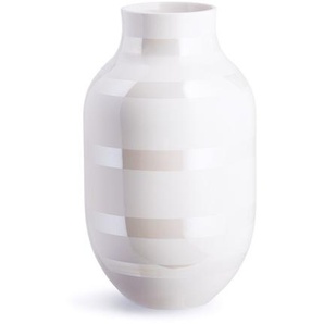 Kähler Omaggio Vasen gross aus Keramik - pearl - Ø 19,5 cm - Höhe 30,5 cm
