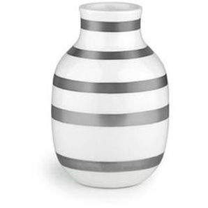 Kähler Omaggio Vasen klein aus Keramik - silver - Ø 8 cm - Höhe 12,5 cm