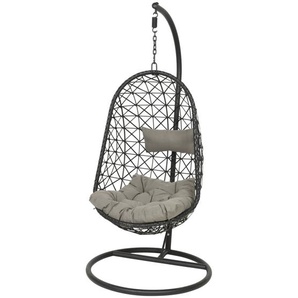 Kaemingk Bologna Ei-Stuhl wicker schwarz