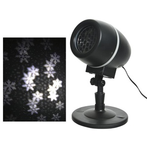 Kaemingk LED Laser Projektor Flocken kaltweiß 10 x 15 x 35 cm GLO660143368