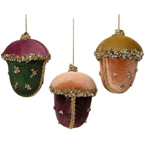 Kaemingk Weihnachtsbaumschmuck Ø 9 cm Eichel |  bitte wähle deine Wunschfarbe aus