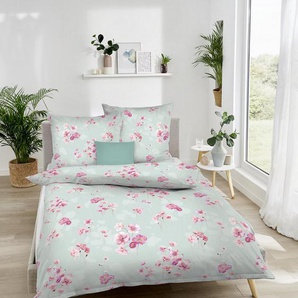 Kaeppel Bettwäsche Delicate Poppies, Interlock-Jersey, 2 teilig, Mit Blumen
