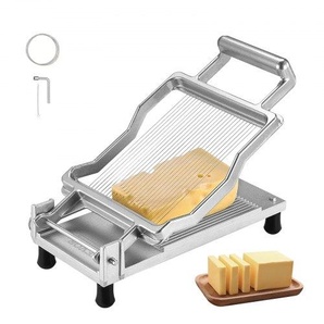 Käseschneider mit Draht, 0,2 Zoll ultradünne Käse-Butterschneideklinge, abnehmbarer Käsehobeldraht, kommerzieller Käsehobel aus Aluminiumlegierung mit Messerdraht aus 316er Edelstahl, zum Kochen in der Küche MBNLQPJBXGLHS8682V0