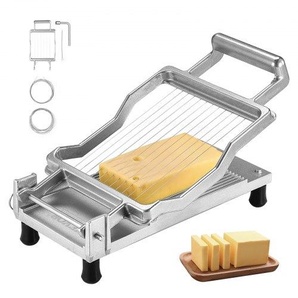 Käseschneider mit Draht, 0,39 und 0,78 Cheeser Butterschneideklinge, abnehmbarer Käsehobeldraht, kommerzieller Käsehobel aus Aluminiumlegierung mit Messerdraht aus 316 Edelstahl, zum Kochen in der Küche MBNLQPJBXGLHGDNRMV0