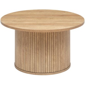Kaffeetisch Colva Furnier mit Holzeffekt, D.70 cm