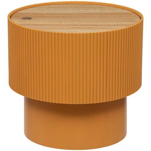 Kaffeetisch Enola Eschenfurnier, Ockergelb, D.38,5 cm