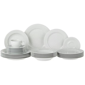 Kahla Kombiservice  30-teilig  Basic ¦ weiß ¦ Porzellan