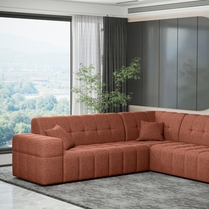 Kaiser Möbel Ecksofa Corner 246x246 cm Eckcouch NIMES stoff Verita Kupfer NimesCK