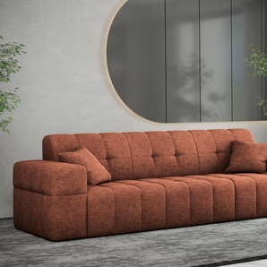 Kaiser Möbel Sofa 3 sitzer Couch serie NIMES stilvol viele farben Stoff Perfect Harmony Kupfer