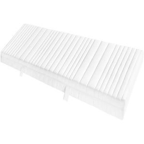 Kaltschaummatratze Kiydoo Classic 140x200 cm H2 7-Zonen bis zu 100 kg Ergonomische Anpassung Weiß