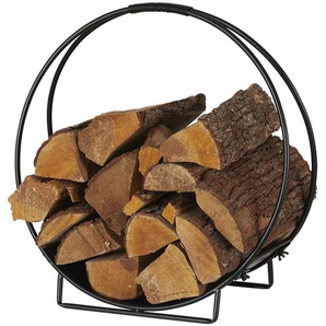 Kaminholzregal   ¦ schwarz ¦ Maße (cm): B: 50 H: 51 T: 24.0