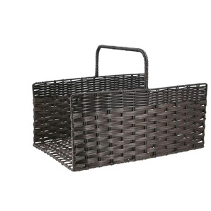 Kaminkorb mit Henkel - braun - Kunststoff,Metall - 44 cm - 30 cm - cm 30,0 | Möbel Kraft