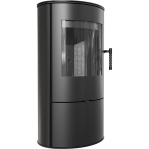 KAMINOFEN AUS STAHL KRATKI ROLLO Ø 150 7 KW SCHWARZE THERMOTEC-AUSKLEIDUNG Satz ROLLO/BLACK/ZESTAW