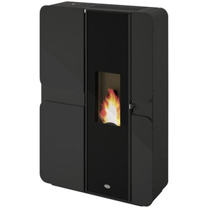 Kaminofen, Schwarz, Metall, 25.9x103.8 cm, Made in Europe, 1.BImSchV – 2. Stufe, DIN EN 14785, Aschebehälter, WLAN-fähig, Freizeit, Heizen & Kühlen, Elektrokamine
