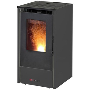 Kaminofen, Schwarz, Metall, 40x76x43 cm, Made in Italy, Aschebehälter, Freizeit, Heizen & Kühlen, Elektrokamine