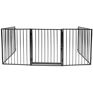 Kaminschutzgitter, 5x Ofenschutzgitter, Schutzgitter,304x75cm,Schwarz - Hengda