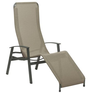 Karasek California Gesundliege Aluminium/Textilene Natur|Dunkelgrau
