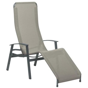 Karasek California Gesundliege Aluminium/Textilene Natur|Dunkelgrau