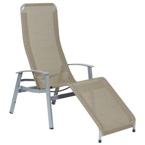 Karasek California Gesundliege Aluminium/Textilene Natur|Hellgrau