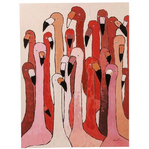 Kare-Design Bild, Mehrfarbig, Textil, Tanne, massiv, 90x120x4 cm, Bilder