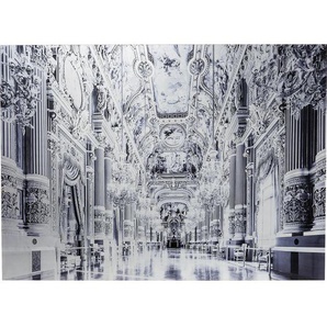 Kare-Design Glasbild, Grau, Schwarz, Weiß, Kunststoff, Glas, rechteckig, 120x180x4 cm, Fotografie, Bilder, Glasbilder