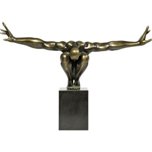 Kare-Design Skulptur, Schwarz, Bronze, Kunststoff, Stein, 75x52x21 cm, zum Stellen, Dekoration, Skulpturen & Dekoobjekte, Skulpturen