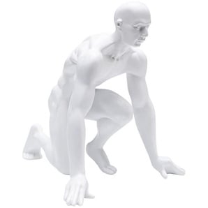 Kare-Design Skulptur, Weiß, Kunststoff, 23x25x23 cm, zum Stellen, Dekoration, Skulpturen & Dekoobjekte, Skulpturen