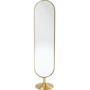 Kare-Design Standspiegel, Gold, Glas, oval, 40x170x40 cm, Wohnspiegel, Standspiegel