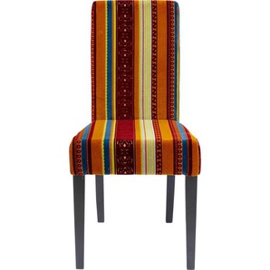 Kare-Design Stuhl, Mehrfarbig, Textil, Streifen, eckig, 45x96x50 cm, Esszimmer, Stühle, Esszimmerstühle, Vierfußstühle