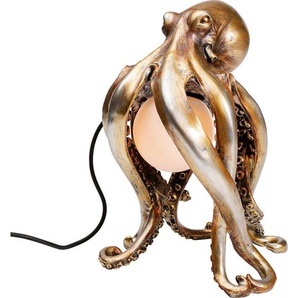 Kare-Design Tischleuchte Animal Octo, Gold, Glas, Kunststoff, 22x34x25.5 cm, Lampen & Leuchten, Innenbeleuchtung, Tischlampen, Tischlampen