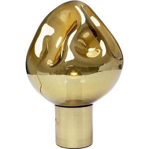 Kare-Design Tischleuchte Dough, Gold, Metall, Glas, 25x38x25 cm, Lampen & Leuchten, Innenbeleuchtung, Tischlampen