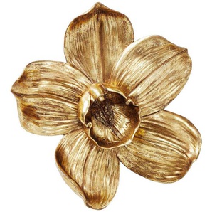 Kare-Design Wanddeko , Gold , Kunststoff , 40.1x44.3x12 cm , Dekoration, Skulpturen & Dekoobjekte, Wanddeko