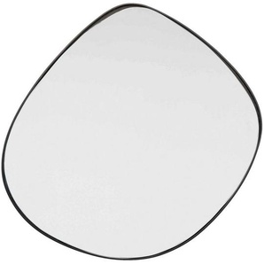 Kare-Design Wandspiegel, Anthrazit, Metall, Glas, organisch, 71.5x70.5x1.5 cm, Badezimmer, Badezimmerspiegel, Badspiegel